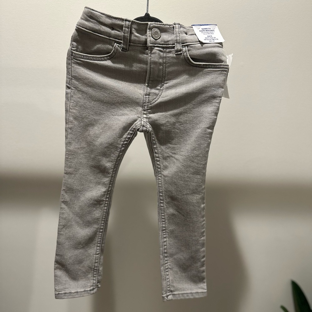 Brand New H&M Slim fit Boys Gray Jeans 3T